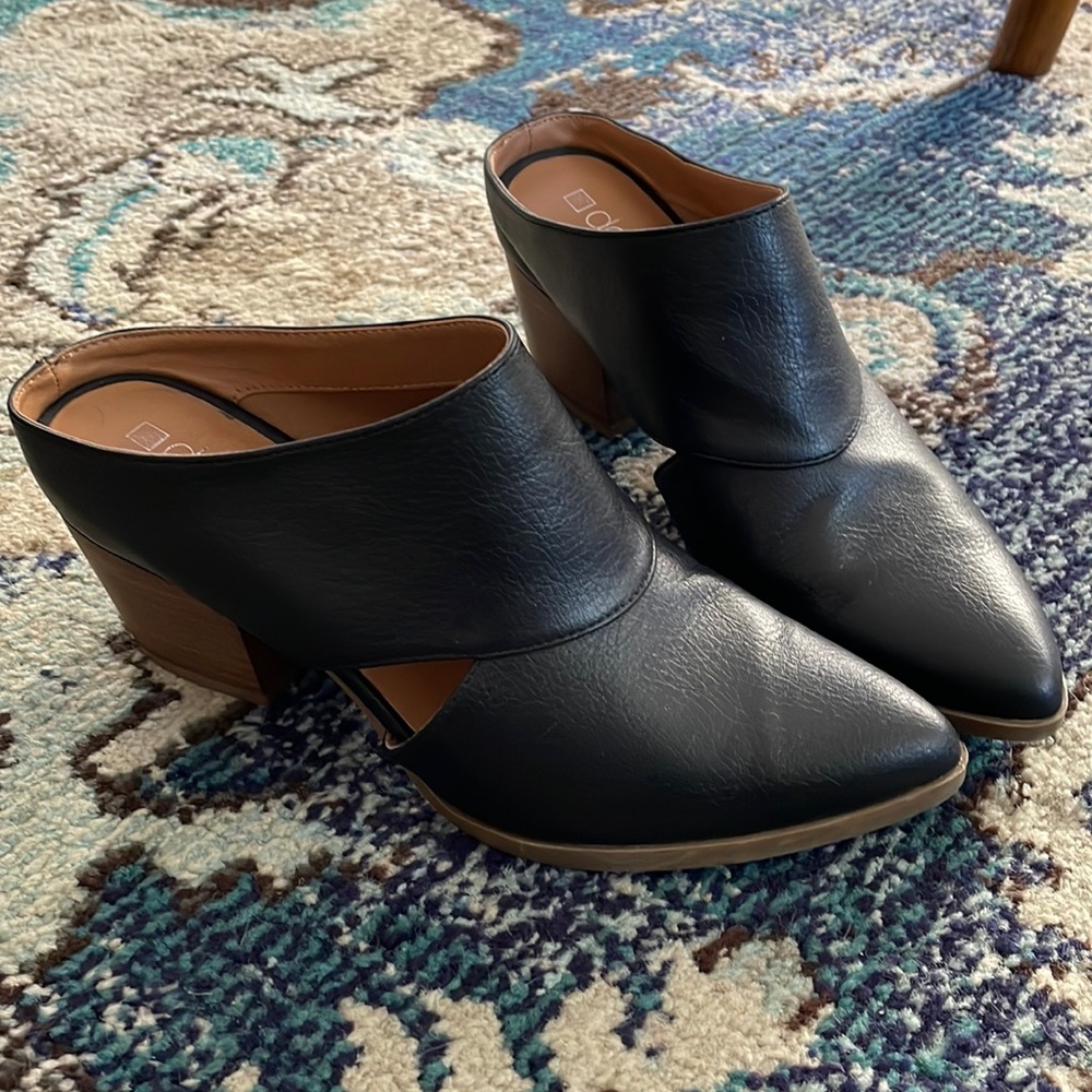 Dolcetta Faux Leather pointed mules